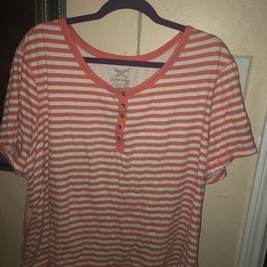 Pink striped shirt